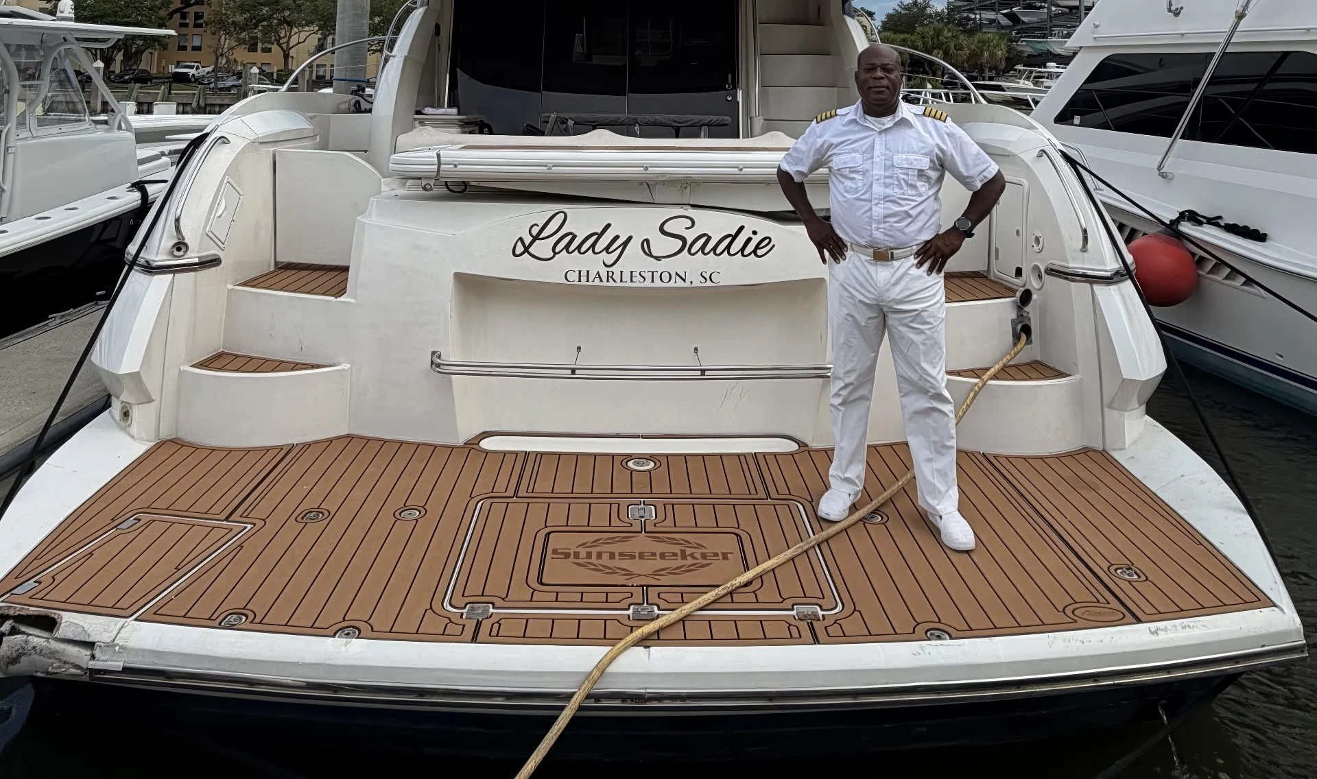 Lady Sadie with Captain Dave